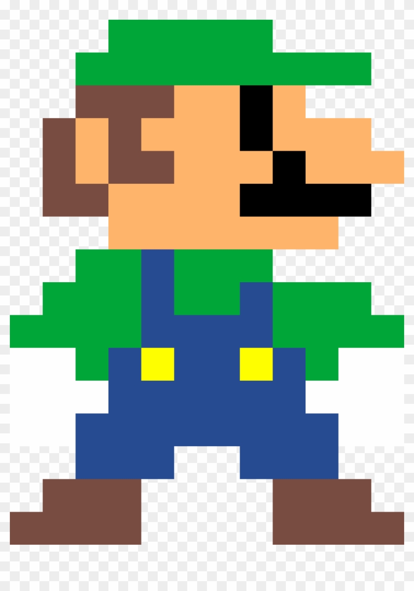 Luigi Clipart Pixel - Mario Super Mario Bros #905178