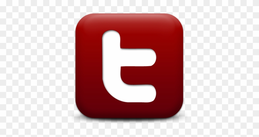 Twitter Logo Red Png #905333