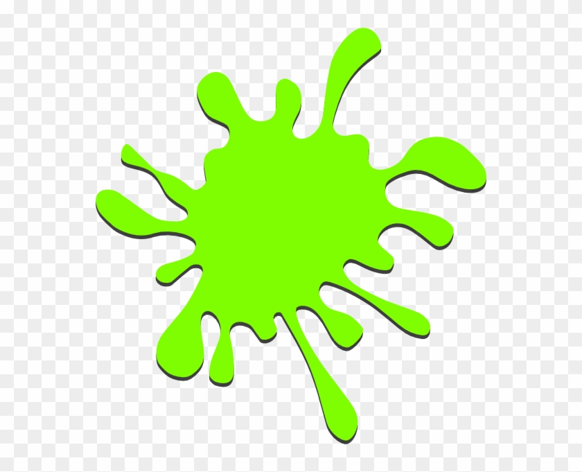 Green Paint Splatter Clip Art At Clker Com Vector Clip - Draw A Paint Splatter #905414
