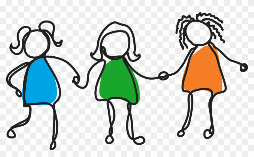Great Parenting Skills - Girls Holding Hands Clipart #905431