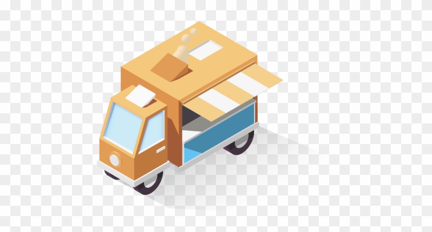 Illustration Of The Serving Side Display On A Truck - Illustration Of The Serving Side Display On A Truck #905561