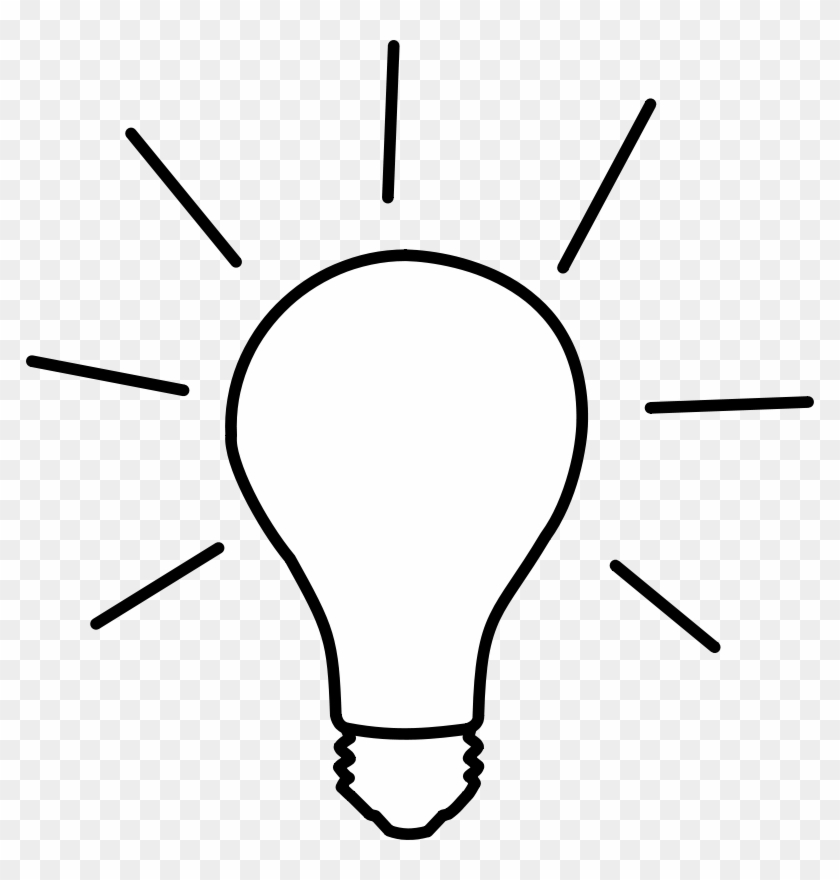 Bulb 20clipart - Light Bulb Clip Art Black #905655