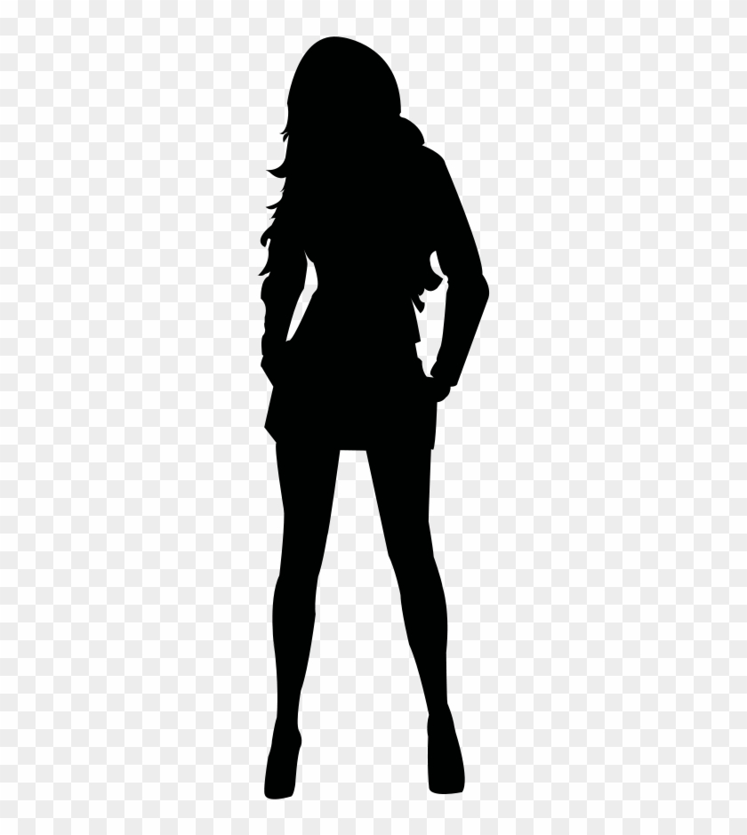 Donna In Carriera Clip Art - Siluetas De Chicas Png #905692