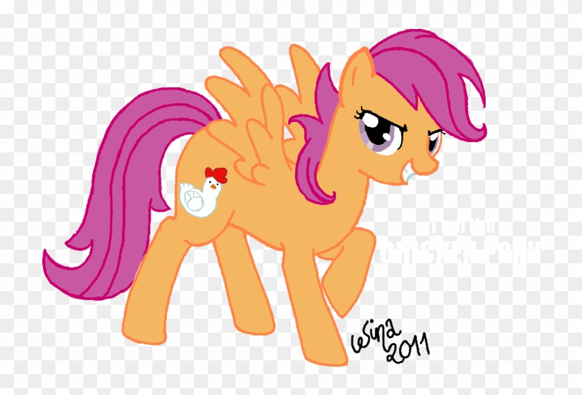 Scootaloo, The Chicken Pony By Mileth - Cartoon #905781