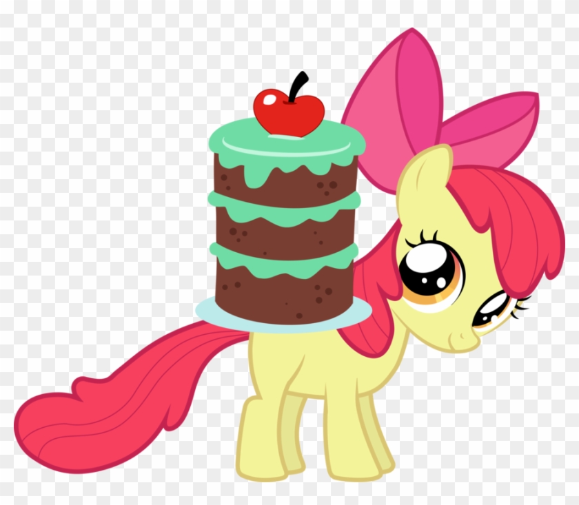 Apple Bloom With Cake By Zhinevrilya - Mlp Apple Bloom Cake #905846