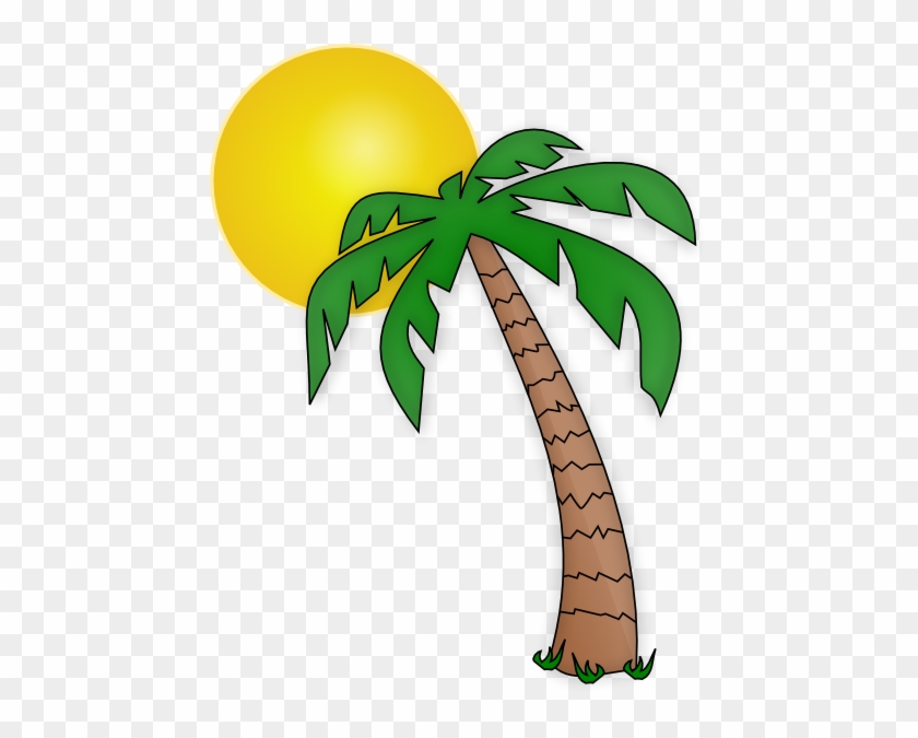 Palm Tree Beach Clipart - Clip Art Palm Tree #905863