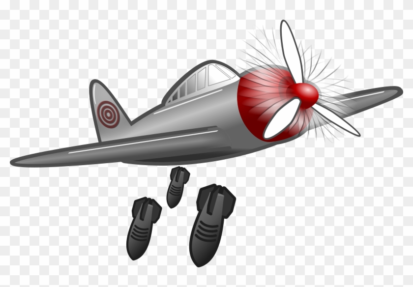 Plane Dropping Bombs Clipart - Plane Dropping Bombs Clipart #905869