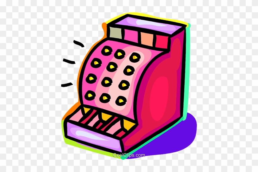 Cash Register Royalty Free Vector Clip Art Illustration - Cash Register Clip Art #905927