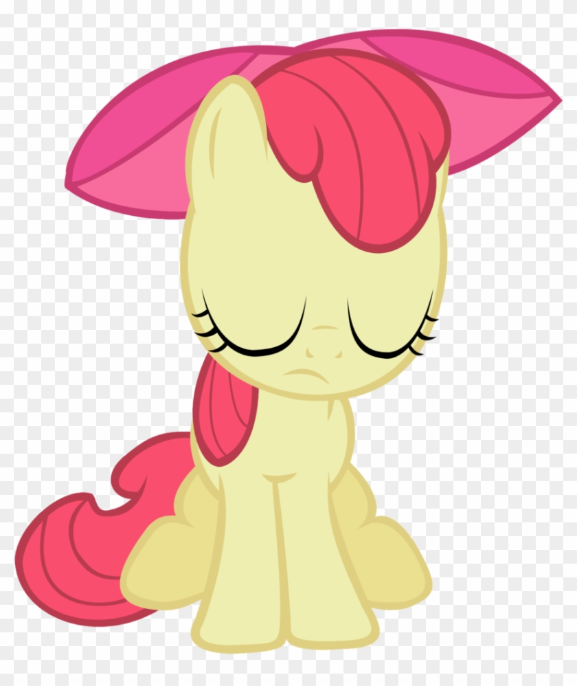 Sad Applebloom By Iamthegreatlyra On Deviantart - Sad! #905965