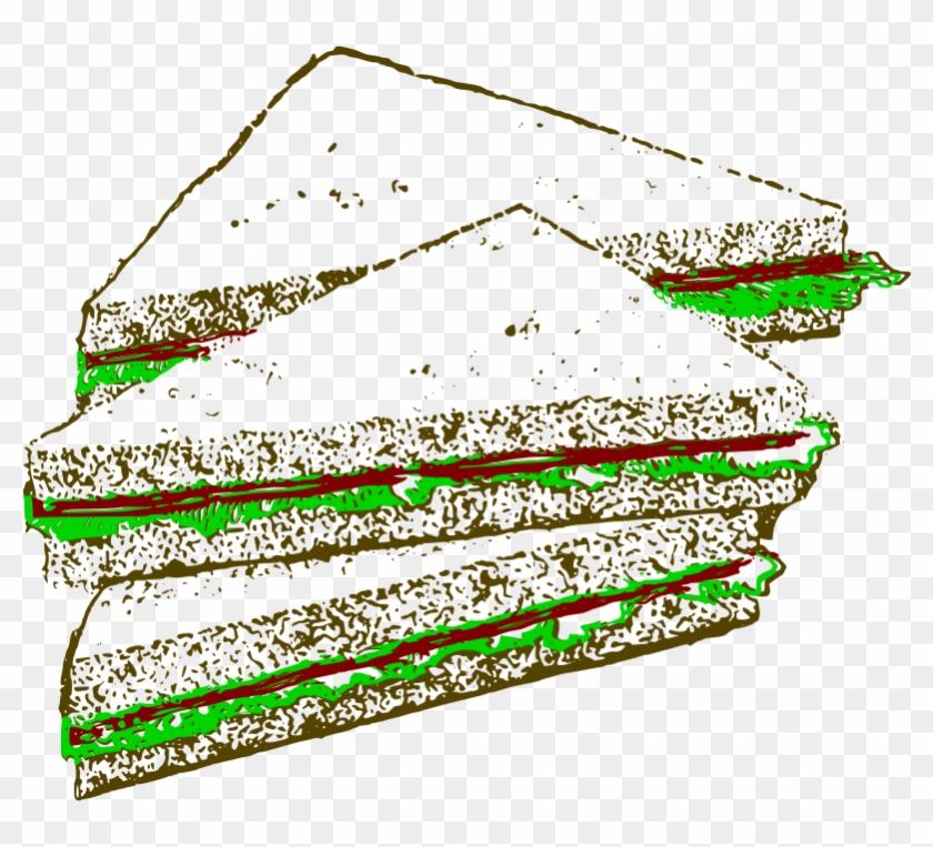 Clipart - Three Sandwiches - Clip Art #905975