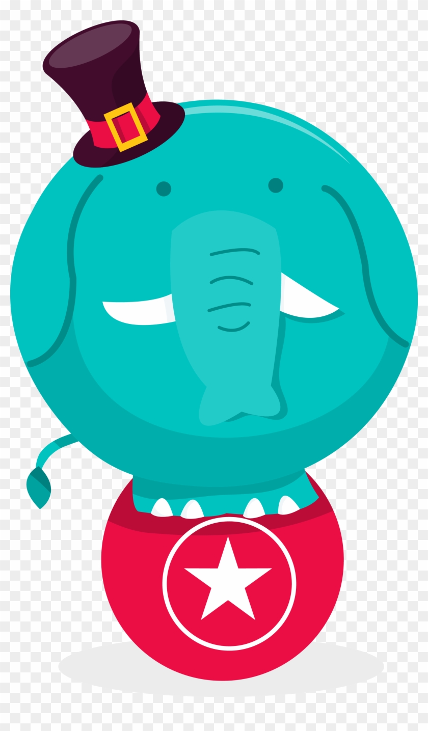 Performance Circus Elephant - Clip Art #906157