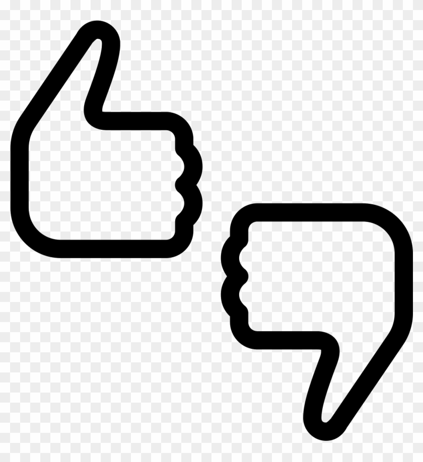 Thumbs Up Down Icon - Thumbs Up And Down Icon #906297
