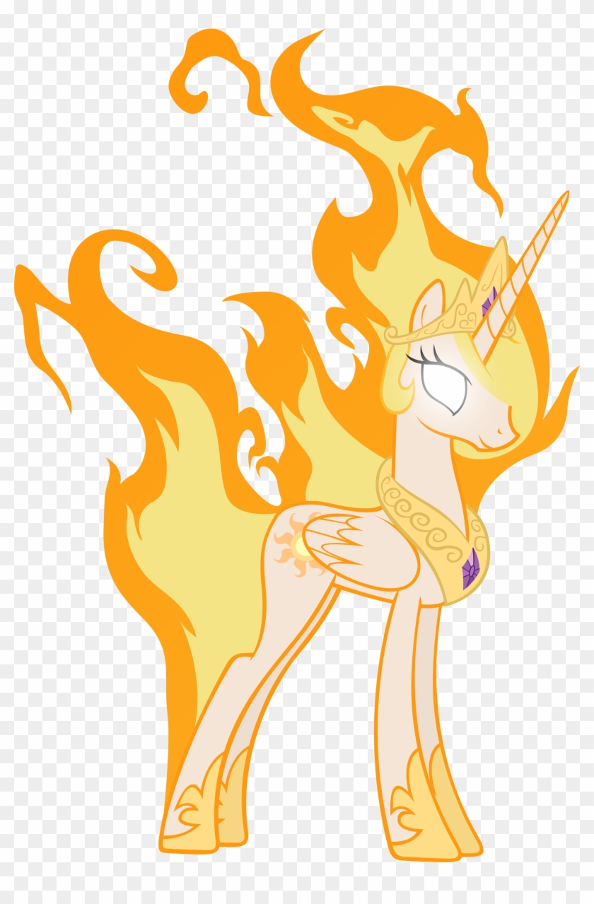 Princess Luna Princess Celestia Pony Mammal Yellow - Princess Celestia Is On Fire #906417