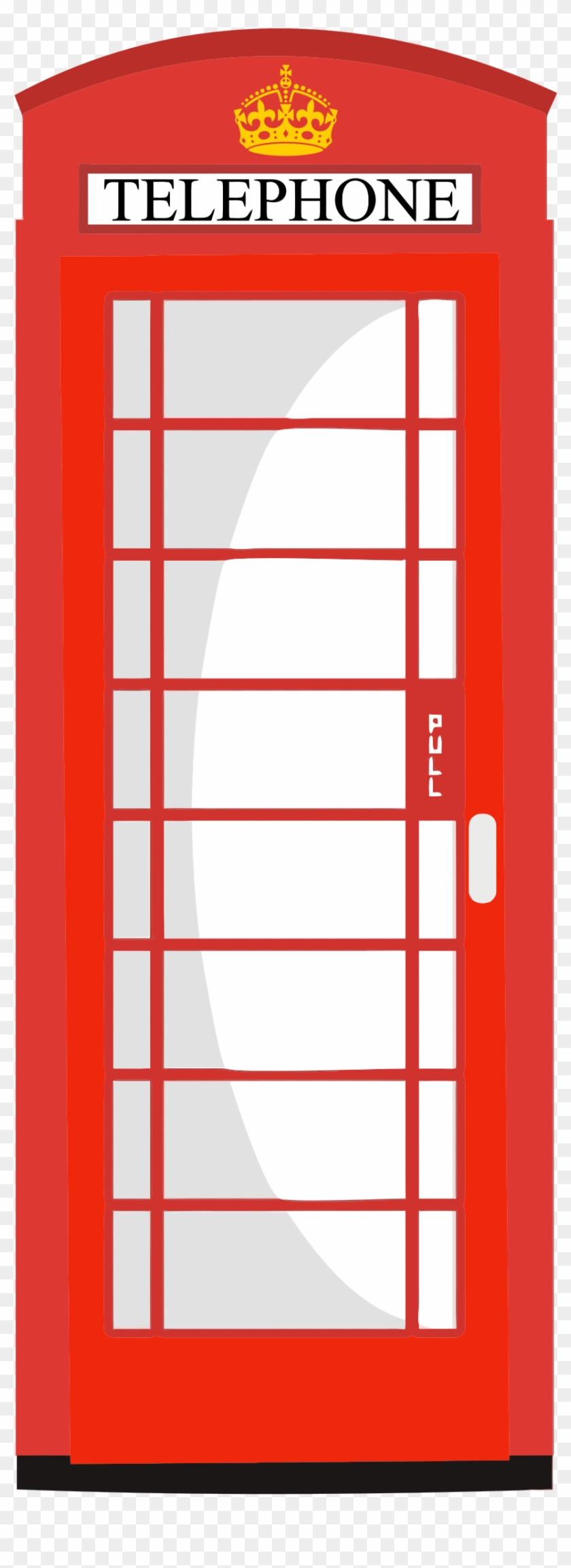 Red Telephone Box Clipart - London Telephone Box Vector #906444