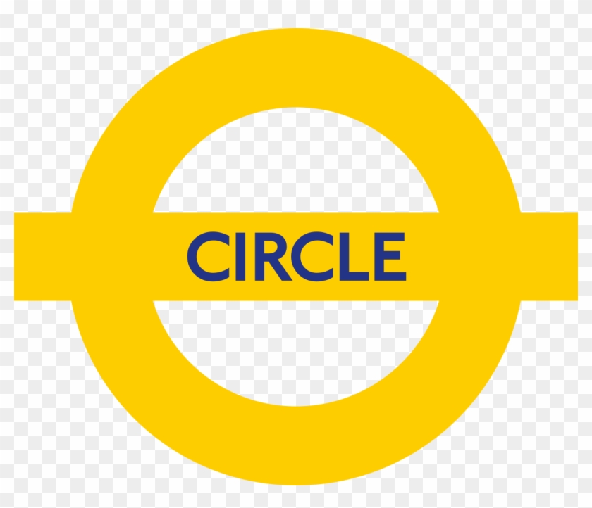 Circle Line Roundel - Underground Circle Line Sign #906492