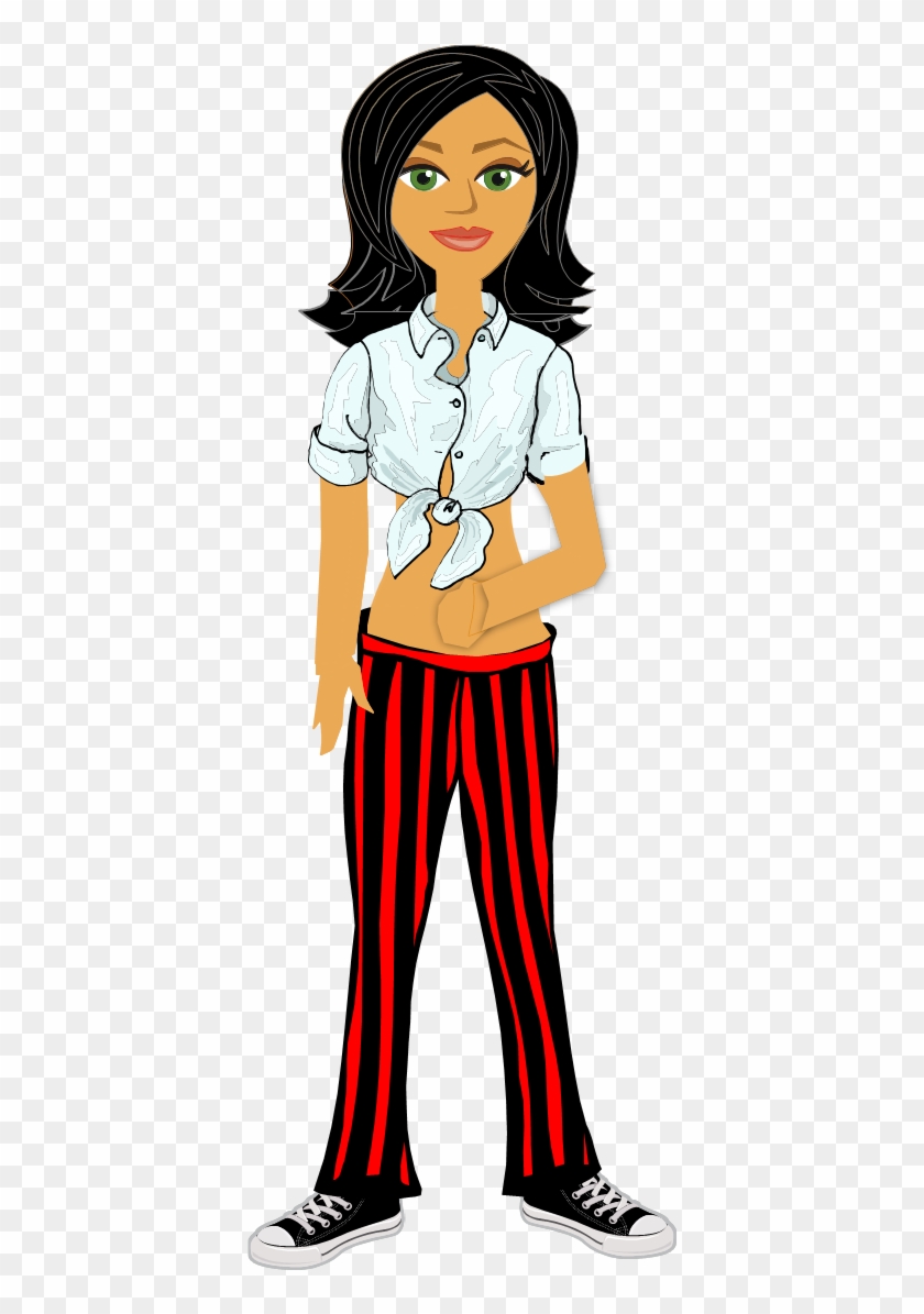 Ungroup), Resize, And Place Over The Shirt/shoes Of - Cartoon #906494
