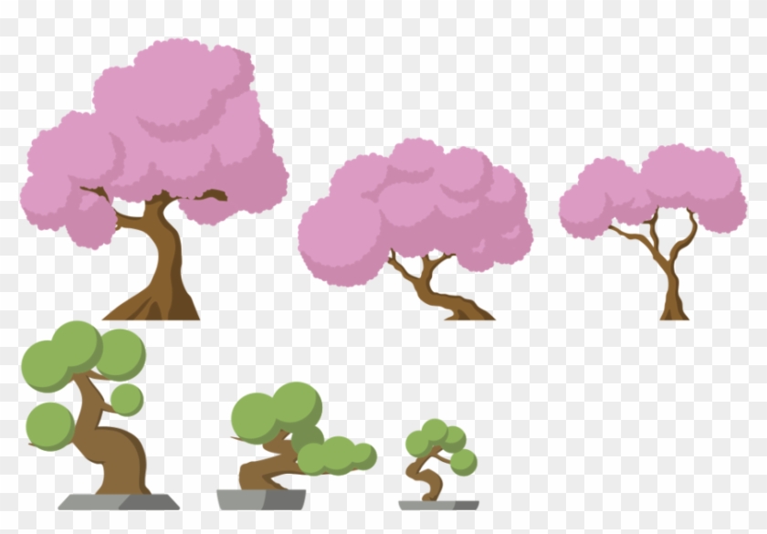 Japanese Trees By Android272 - Japan Tilesets #18093