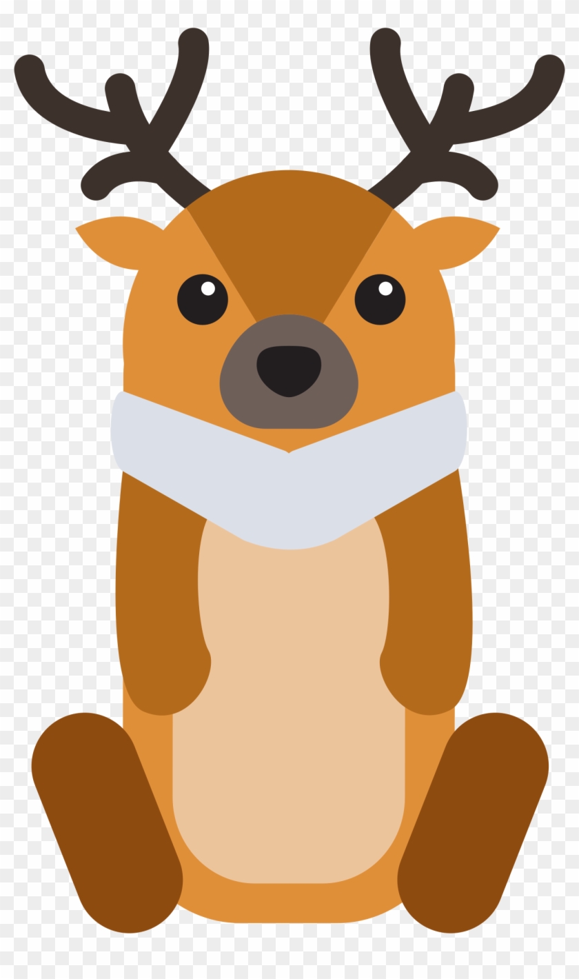 Clipart Baby Deer - Cartoon Deer Png #18146