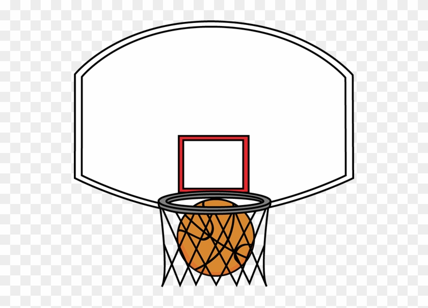 Basketball Backboard And Ball - Basketball Backboards Clip Art #18156