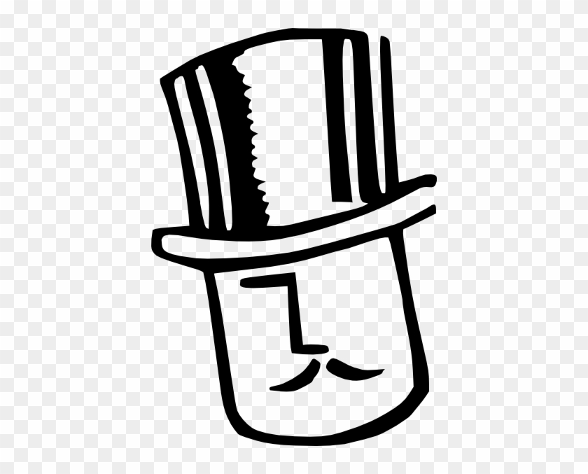 Man Wearing Hat Clip Art 103023 Cartoon Man Wearing - Cartoon Man With Top Hat #18162