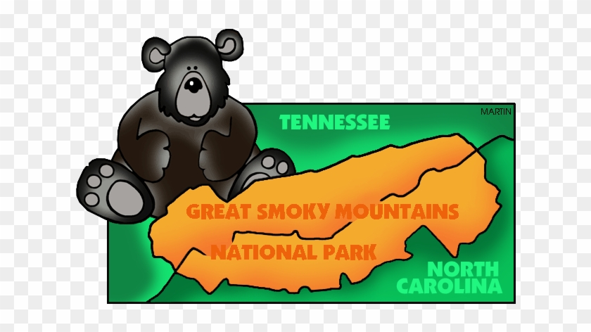 Famous Landmarks From Tennessee - Great Smoky Mountains National Park Clipart #18218