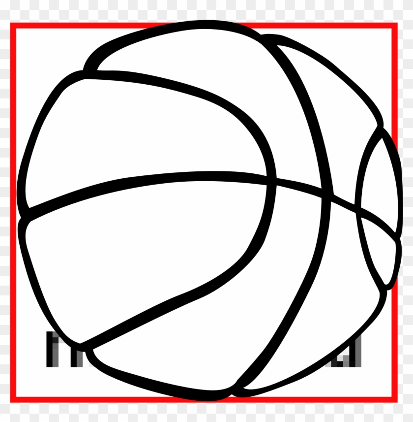 Basketball Clip Art Black White - Basketball Clip Art #18234