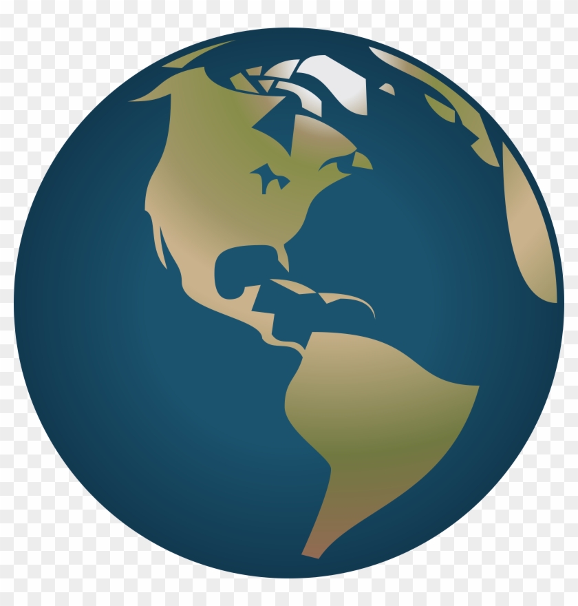 Simple Globe Clipart - Stop Global Warming Posters #18247