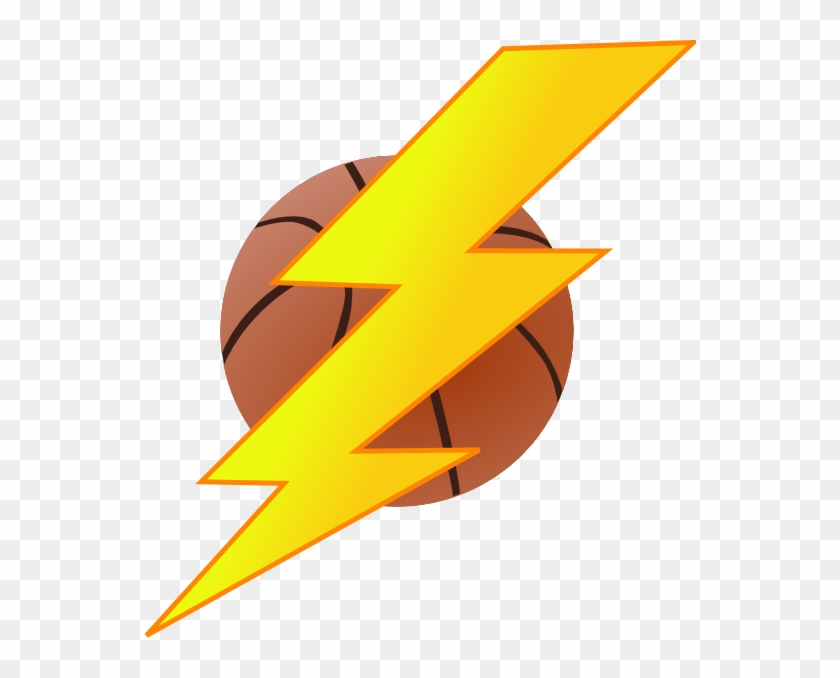 Oklahoma City Thunder Lightning Basketball Clip Art - Basketball With Lightning Bolt #18256