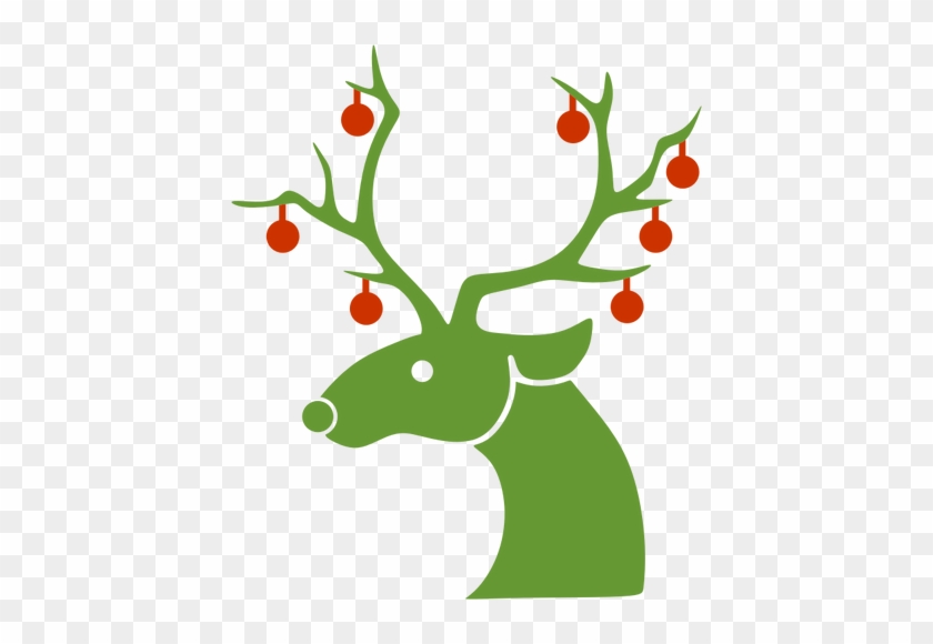 Reindeers Clipart - Reindeer Silhouette Christmas #18361