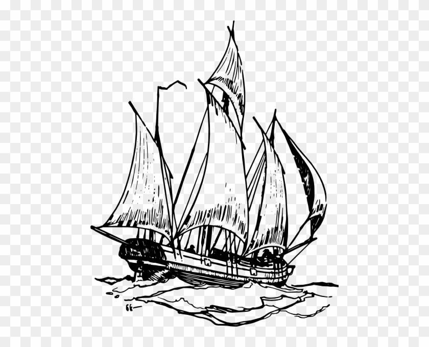 Ship Clip Art - Once Aboard The Lugger #18430