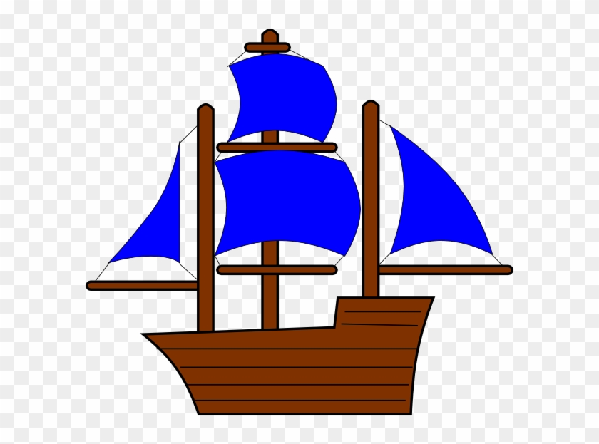 Orange Pirate Ship Clip Art #18432