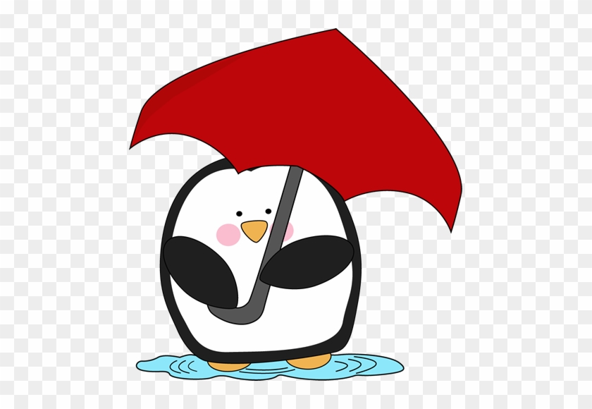 Penguin Holding An Umbrella - Penguin With Umbrella #18459