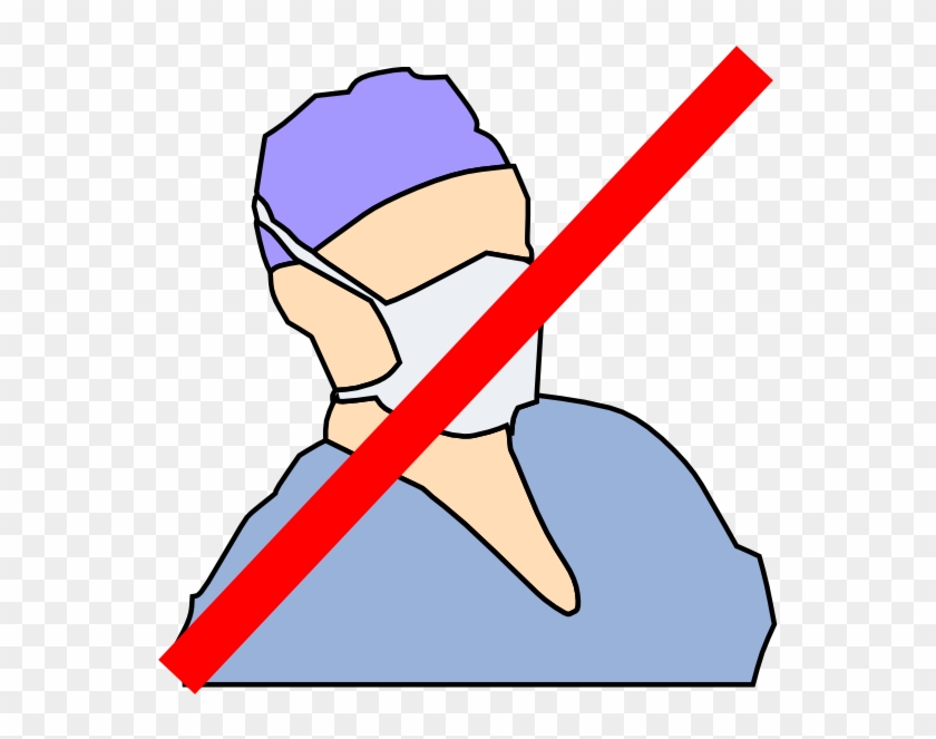 Doctor With Mask Not Available Clip Art At Clker - No Surgery Clipart #18513