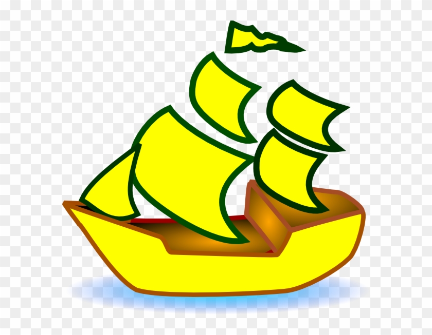 Yellow Boat Clipart #18579