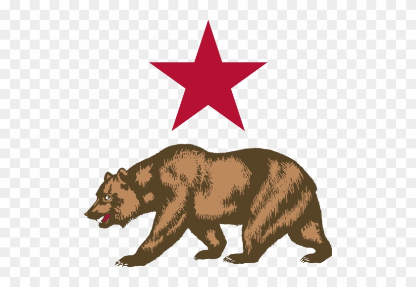 Vector Image Of Bear And Star - New California Republic Flag #18602