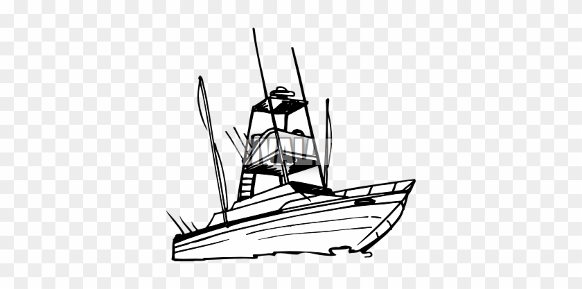 Yacht - Clipart - Yacht Clip Art Black And White #18642