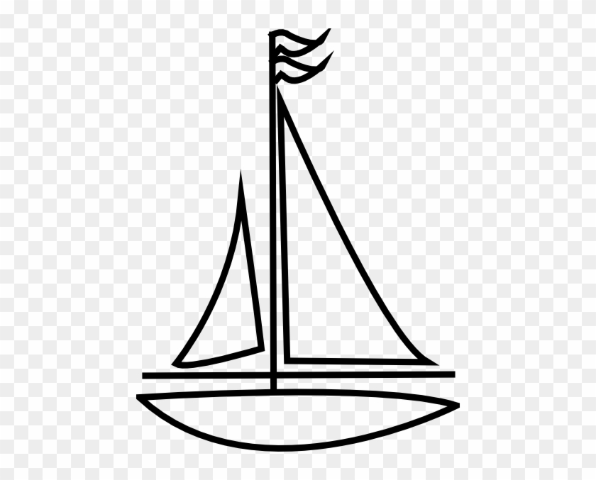 Sailing Boat Clipart Outline - Outline Images Of Sailboat #18645