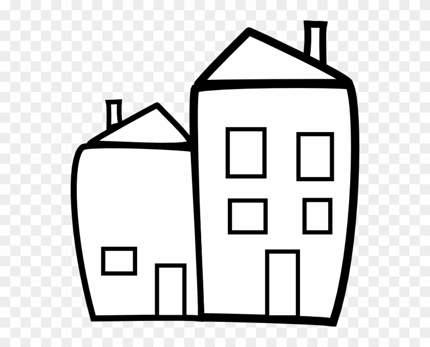 Building Clip Art - Building Clipart Black And White #18712