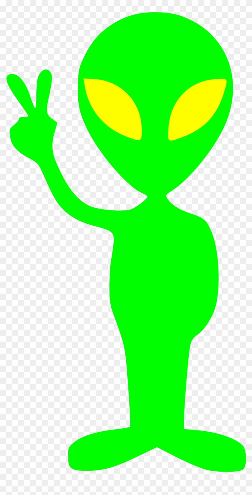 Big Image - Alien Doing Peace Sign #18768