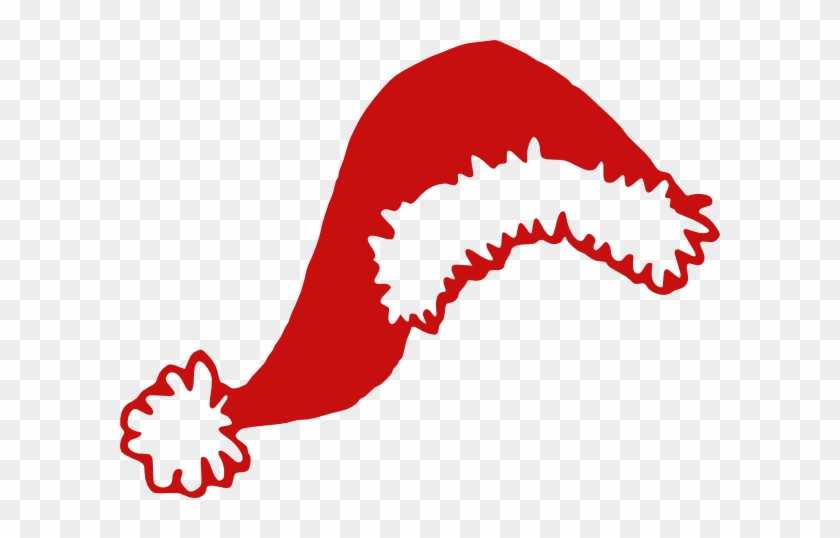 Santa Hat Clipart Red - Red Santa Hat Clipart #18801