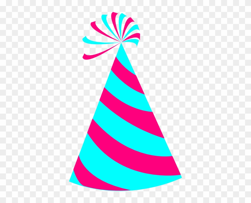 Pink And Blue Party Hat Clip Art - Animated Party Hat #18804