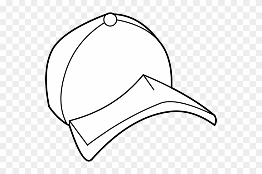 Baseball Hat Baseball Cap Coloring Page Free Clip Art - Cap Clipart Colouring #18828