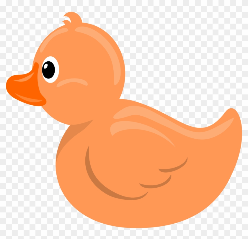 Rubber Duck Orange - Orange Duck Clipart #18896