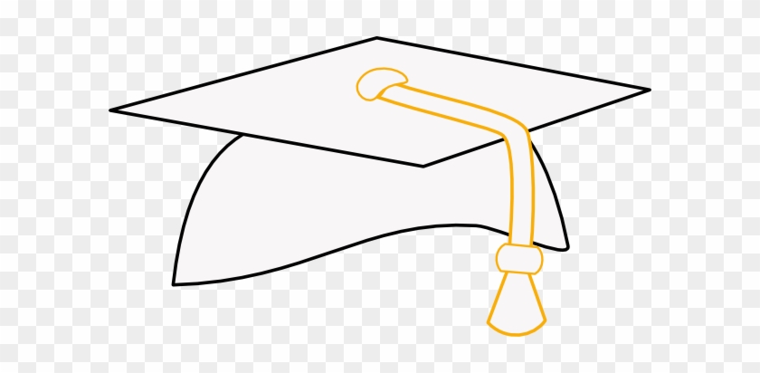 Graduation Clipart White Cap - Graduation Cap Clipart Png #18952