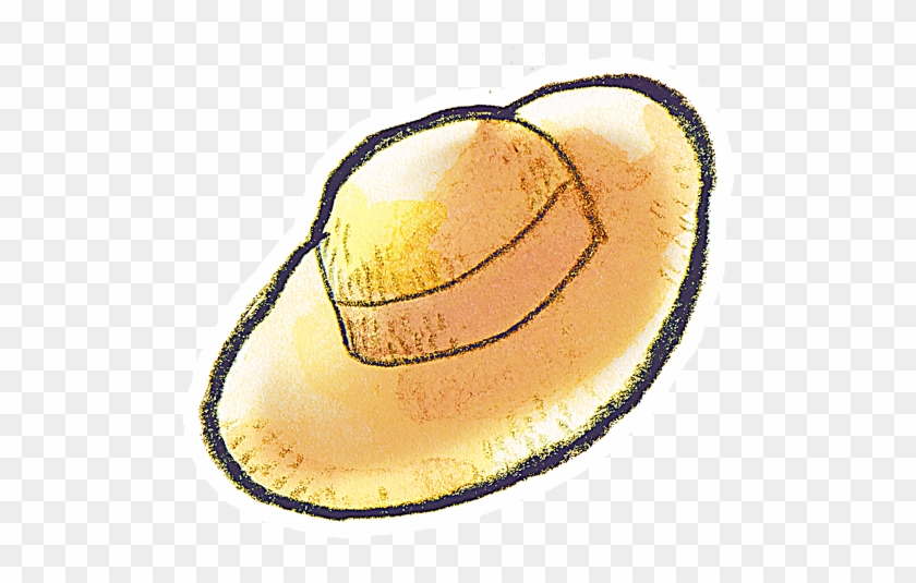 Sun - Hat - Clipart - Draw A Straw Hat #18971