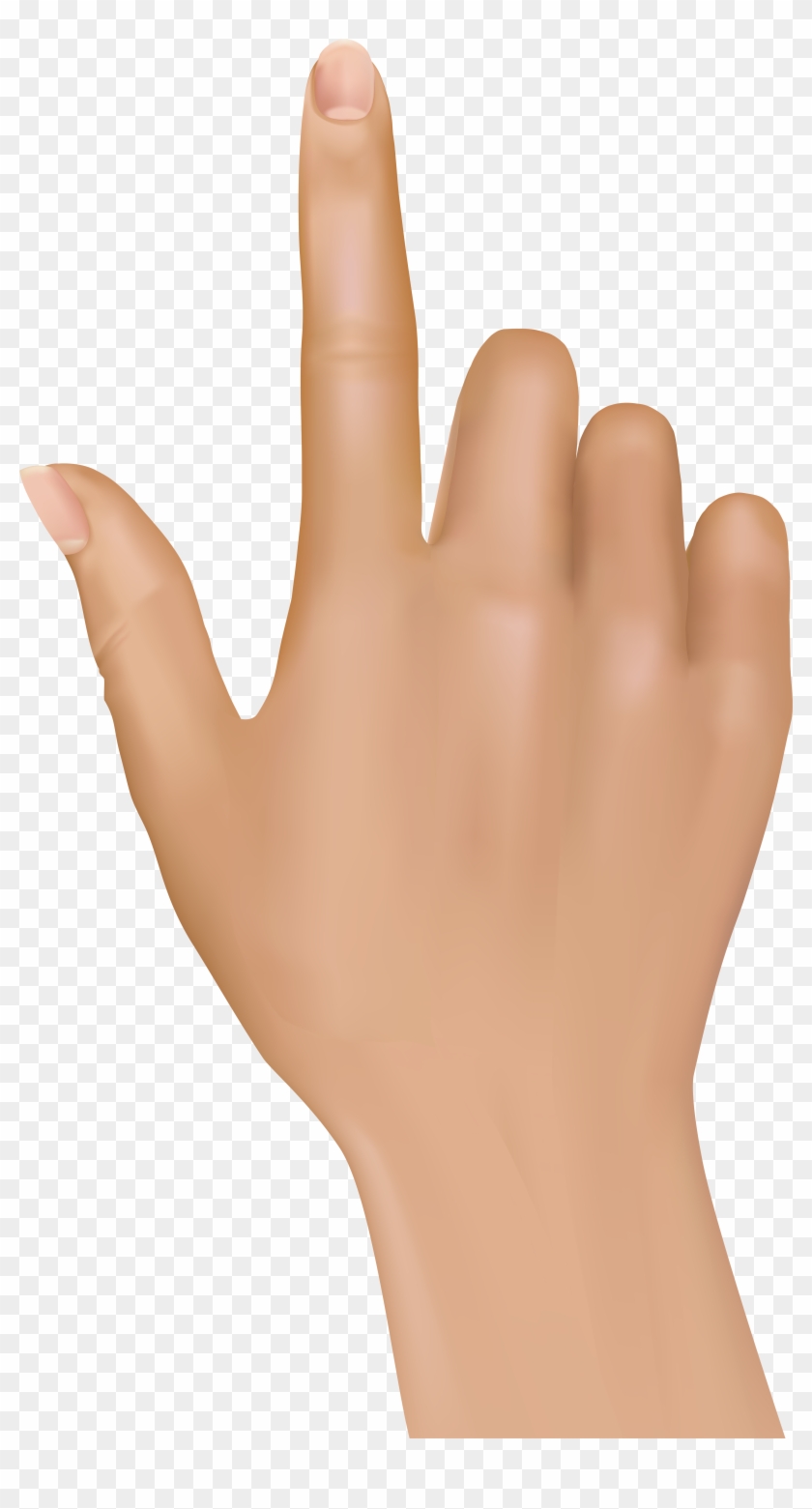 Tuching Finger Hand Png Clip Art - Hand Png #18992