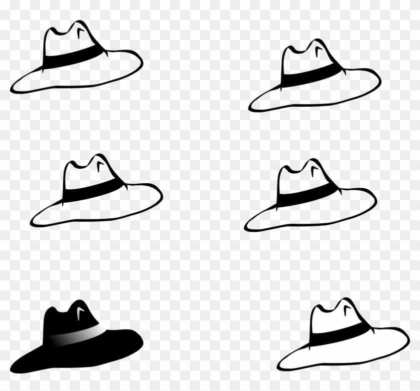 Goose - Clipart - Black - And - White - Six Hats #19051