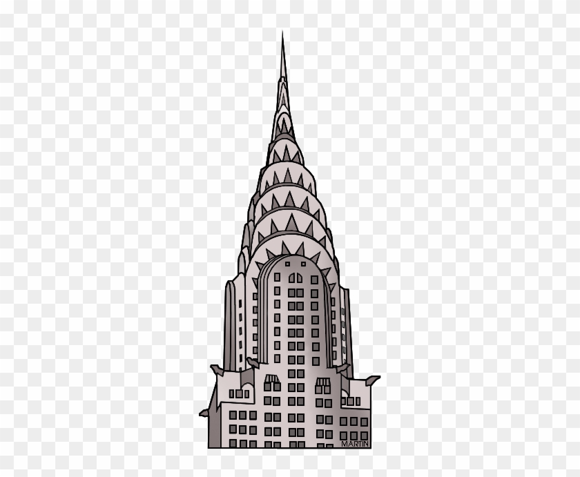 United States Clip Art By Phillip Martin, New York - New York Building Clipart #19085