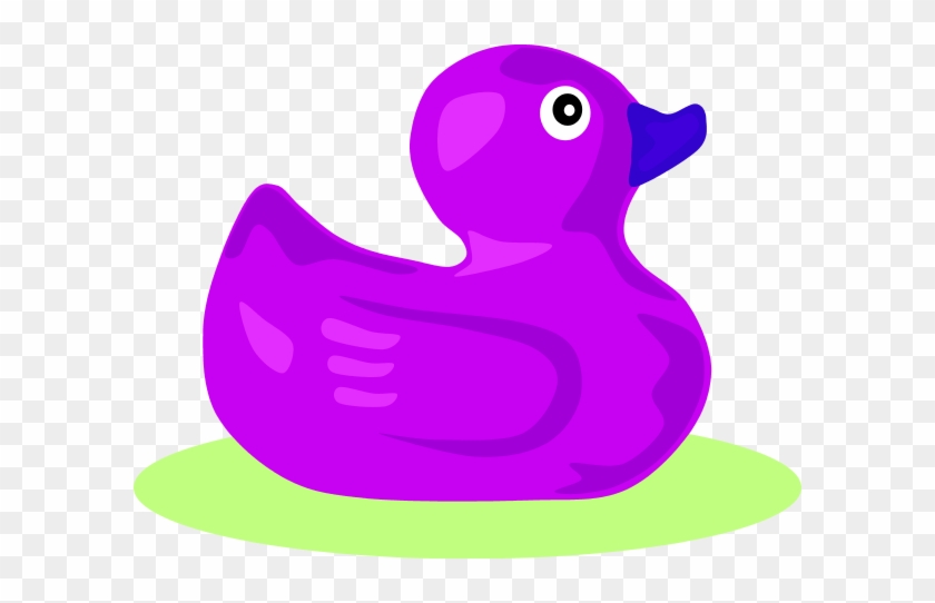 Rubber Duck Purple Clip Art - Purple Rubber Ducky Clipart #19123