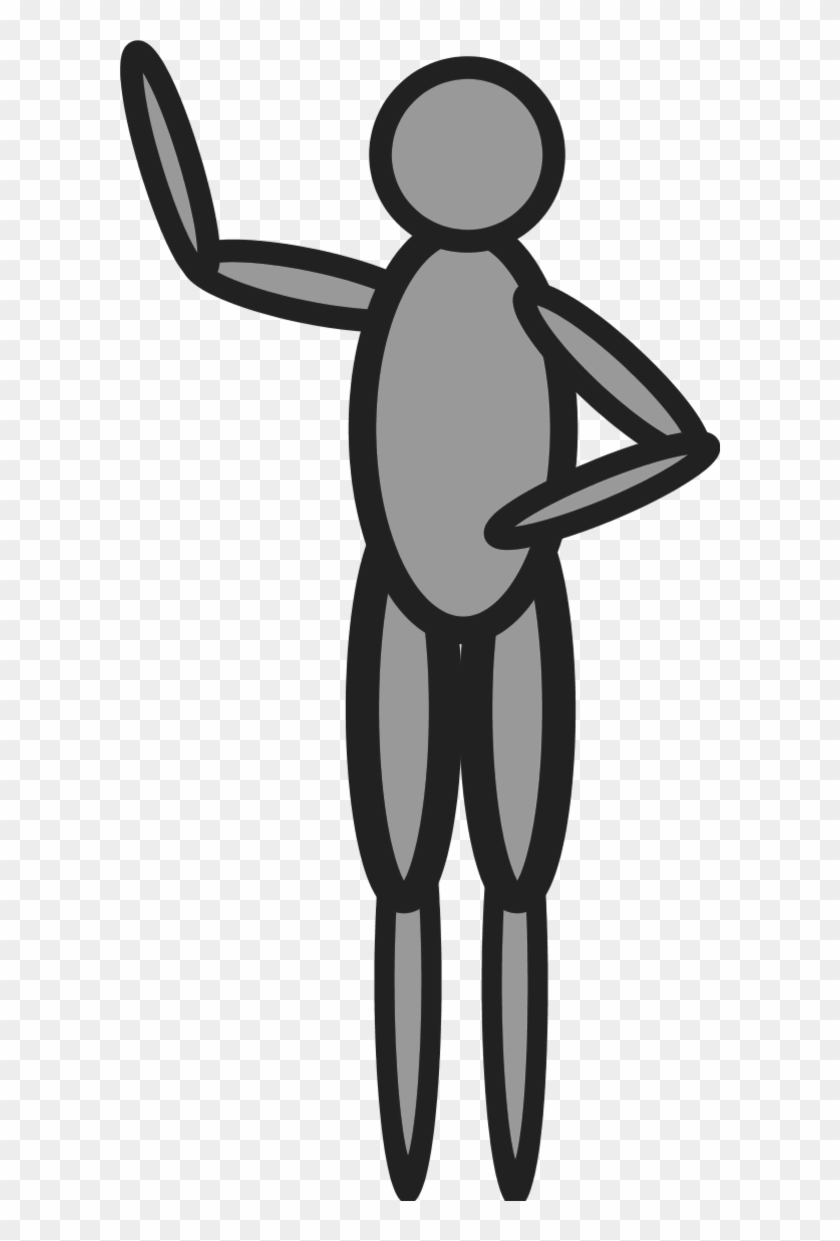 Doll Person Figure Waving Hand - Person Clip Art #19121